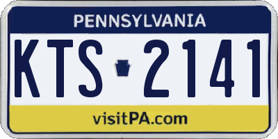 PA license plate KTS2141