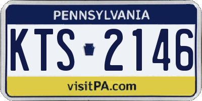 PA license plate KTS2146