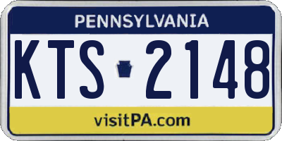 PA license plate KTS2148