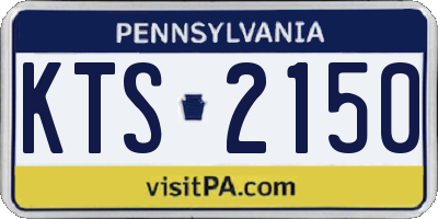 PA license plate KTS2150