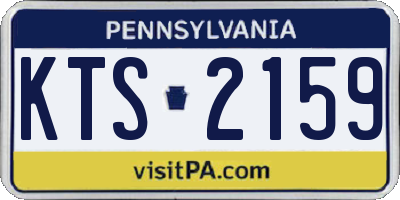 PA license plate KTS2159