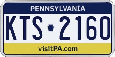 PA license plate KTS2160