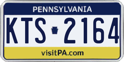 PA license plate KTS2164