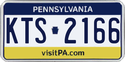 PA license plate KTS2166