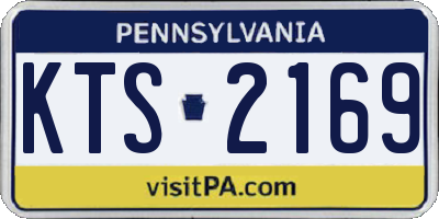 PA license plate KTS2169