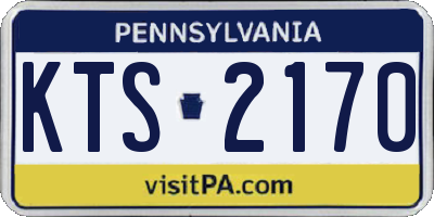 PA license plate KTS2170