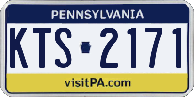 PA license plate KTS2171