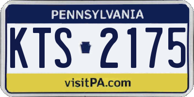 PA license plate KTS2175