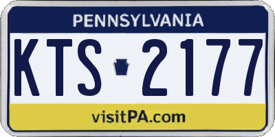 PA license plate KTS2177