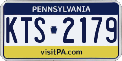 PA license plate KTS2179