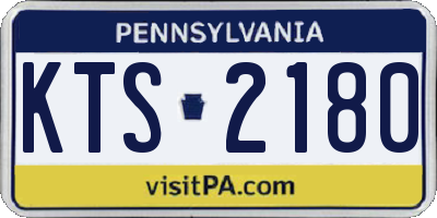 PA license plate KTS2180