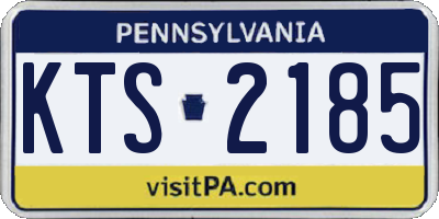 PA license plate KTS2185