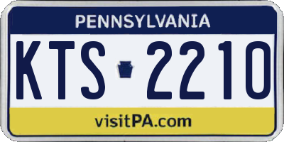 PA license plate KTS2210
