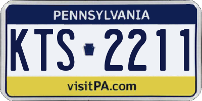 PA license plate KTS2211