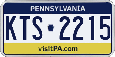 PA license plate KTS2215