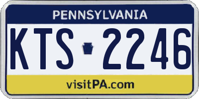 PA license plate KTS2246