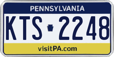PA license plate KTS2248