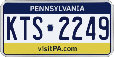 PA license plate KTS2249