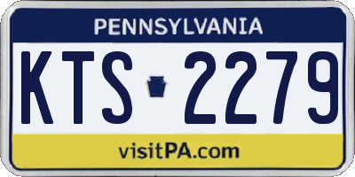 PA license plate KTS2279