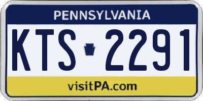 PA license plate KTS2291