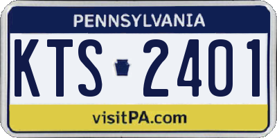 PA license plate KTS2401
