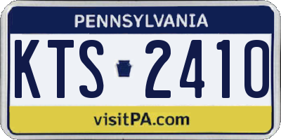 PA license plate KTS2410