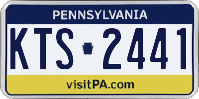 PA license plate KTS2441