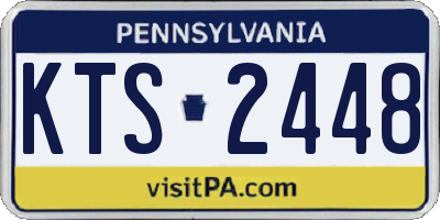PA license plate KTS2448