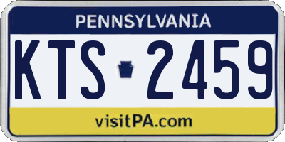 PA license plate KTS2459