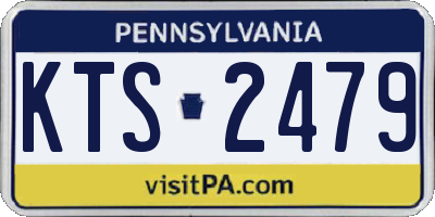 PA license plate KTS2479