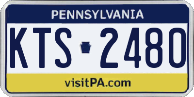 PA license plate KTS2480