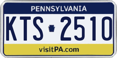 PA license plate KTS2510