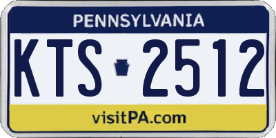 PA license plate KTS2512