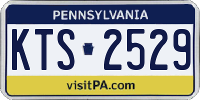 PA license plate KTS2529