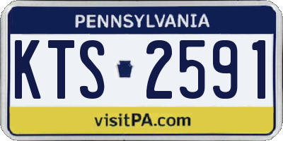 PA license plate KTS2591