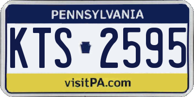 PA license plate KTS2595