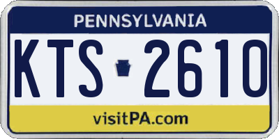 PA license plate KTS2610