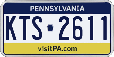 PA license plate KTS2611