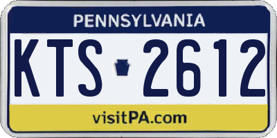 PA license plate KTS2612