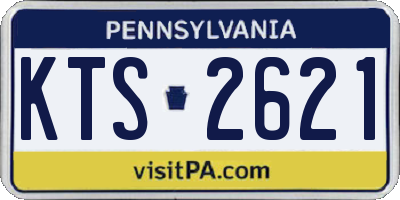 PA license plate KTS2621