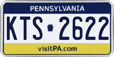 PA license plate KTS2622