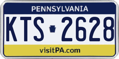 PA license plate KTS2628