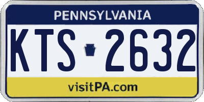 PA license plate KTS2632