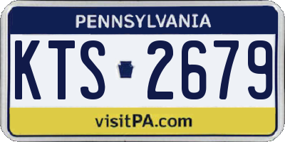 PA license plate KTS2679