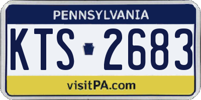 PA license plate KTS2683