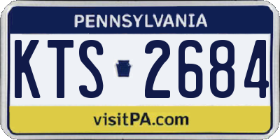 PA license plate KTS2684