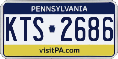 PA license plate KTS2686
