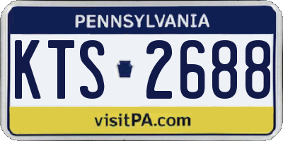 PA license plate KTS2688