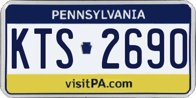 PA license plate KTS2690