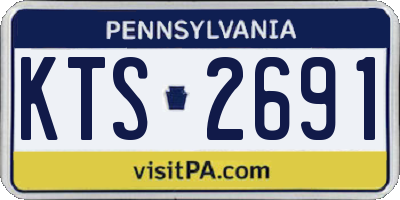 PA license plate KTS2691